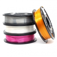 YOUSU 4 Color Pack Filament Bundle Shiny  Silk PLA Filament for 3D Printer & 3D Pen 1.75mm