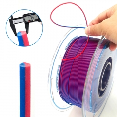 YOUSU Dual  Matte PLA red to blue 3D Filament with gorgeous surface, Tangle free, Pearlescent  1.75mm, 2.85mm 1kg